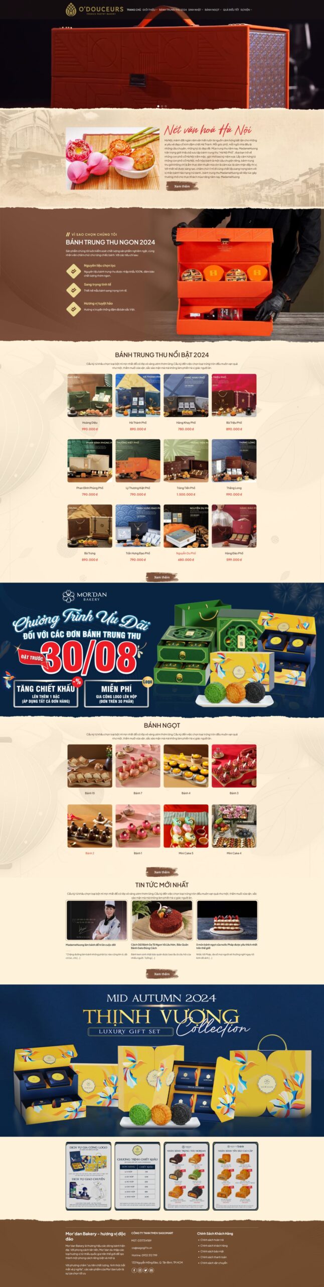 Giao Diện Web Bán Bánh Trung Thu 01