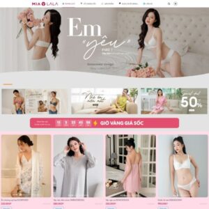 Giao Dien Web Ban Do Ngu Thoi Trang Vay Ngu Do Lot