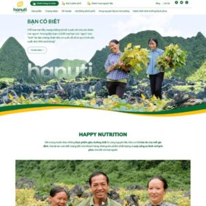 Giao Diện Web Bán Thực Phẩm Chức Năng Hanuti