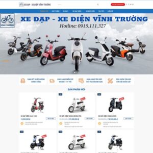 Giao Dien Web Ban Xe Dien 01