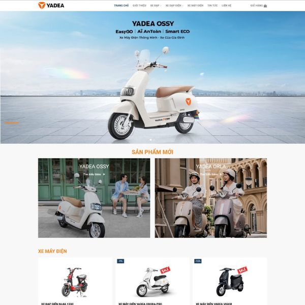 Giao Dien Web Ban Xe Dien 02