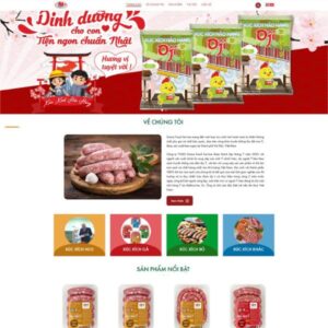 Giao Dien Web Cong Ty Thuc Pham Xuc Xich