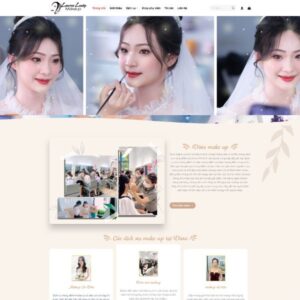 Giao Dien Web Day Trang Diem Makeup Co Dau