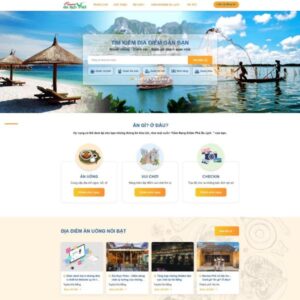 Giao Diện Web Địa Điểm Ăn Uống Du Lịch