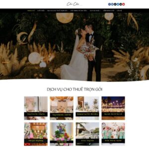 Giao Dien Web Dich Vu Trang Tri Gia Tien Tiec Cuoi