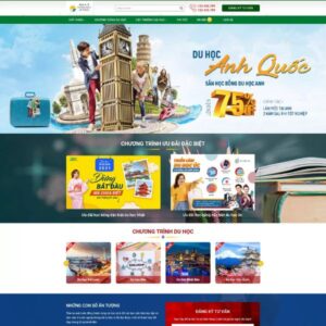 Giao Diện Web Du Học Quốc Tế