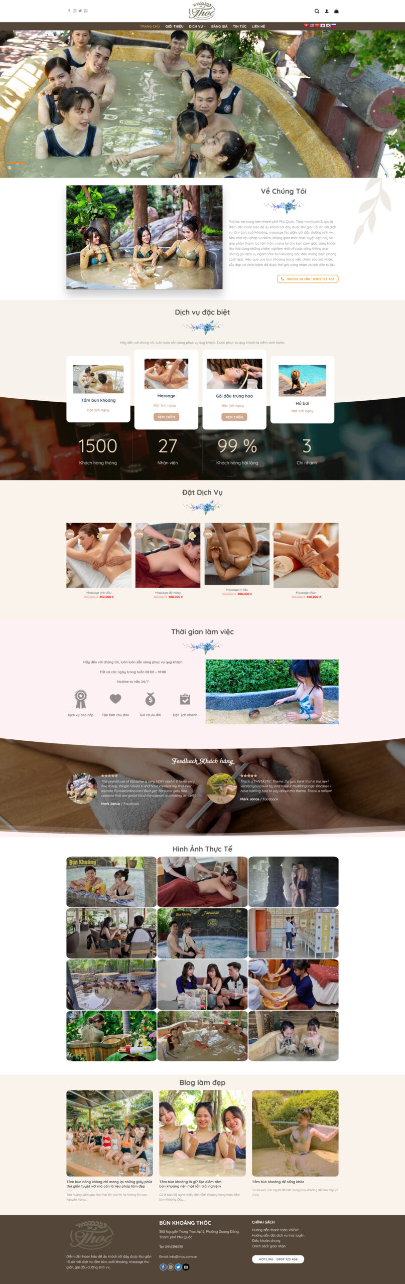 Giao Diện Web Khu Du Lịch Sinh Thái