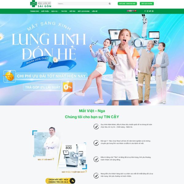 Giao Dien Web Phong Kham Mat