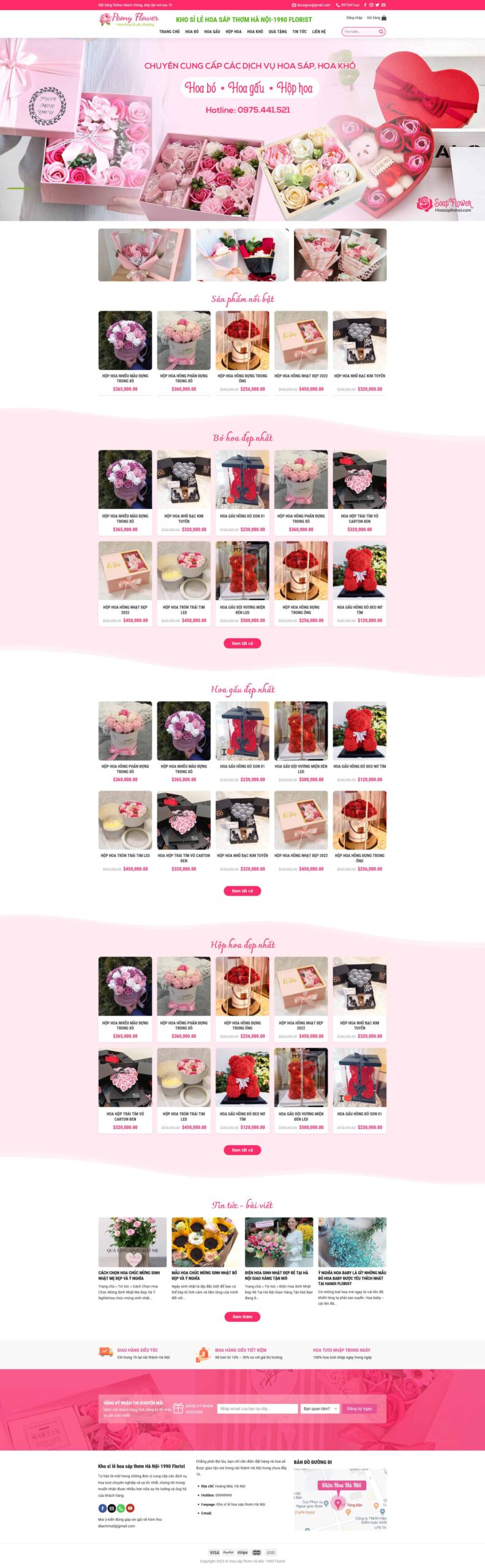 Giao Diện Web Shop Hoa Tươi 03