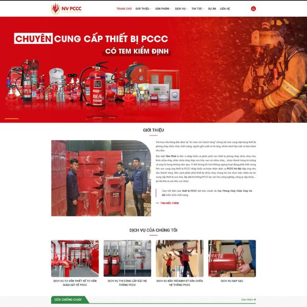 Giao Dien Web Thiet Bi Phong Chay Chua Chay