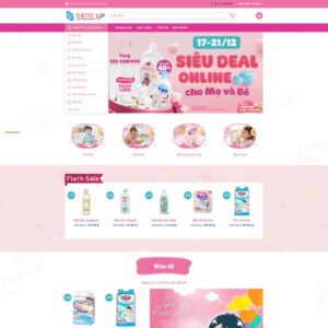 Giao Diện Web Thời Trang Bỉm Tã Sữa 02