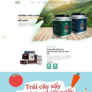 Giao Dien Web Trai Cay Hoa Qua Say Dac San