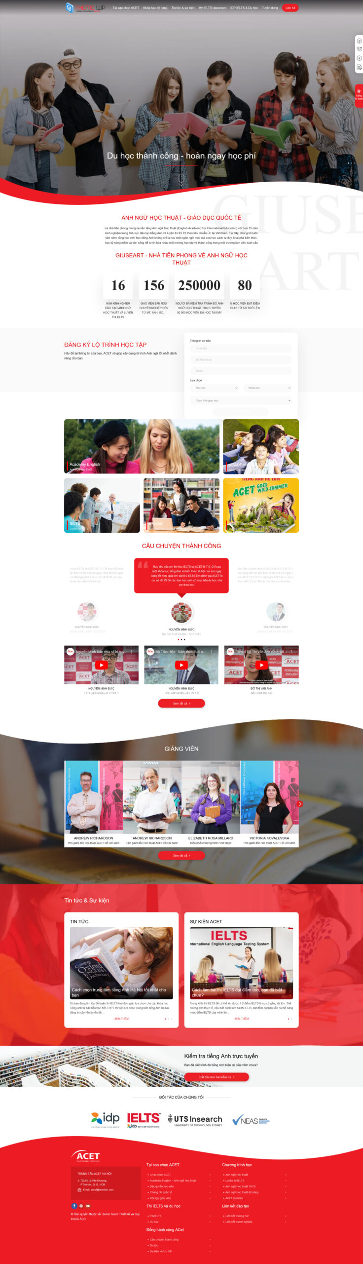 Giao Diện Web Trường Học Edu7
