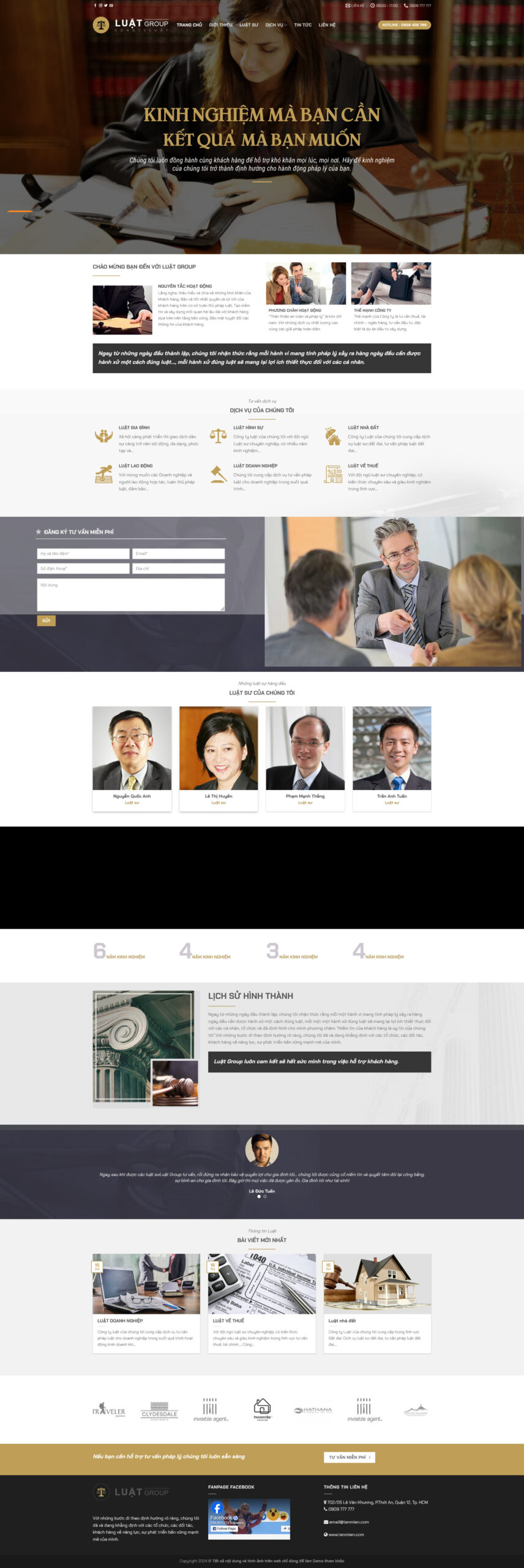 Giao Diện Web Văn Phòng Luật Sư 01
