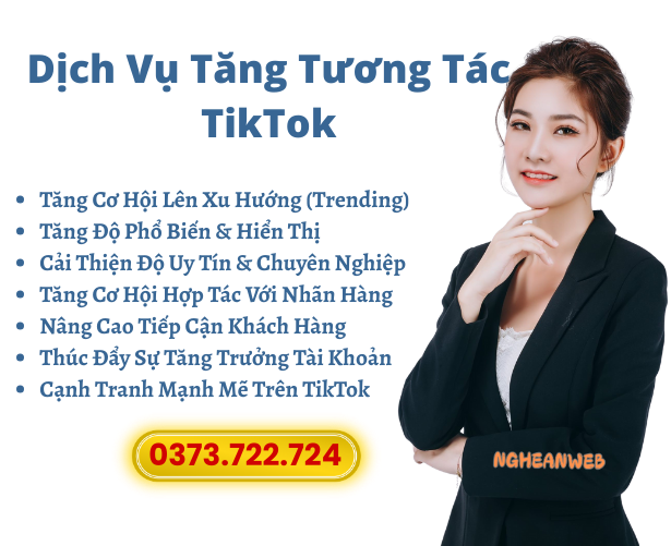 dịch vụ tăng tương tác tiktok
